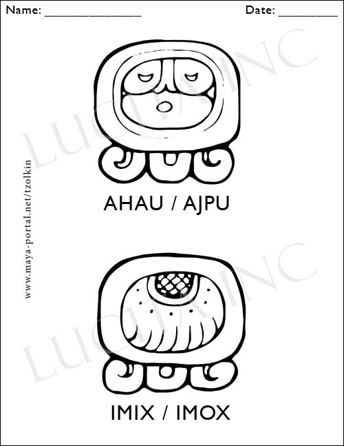 Sample day sign coloring page