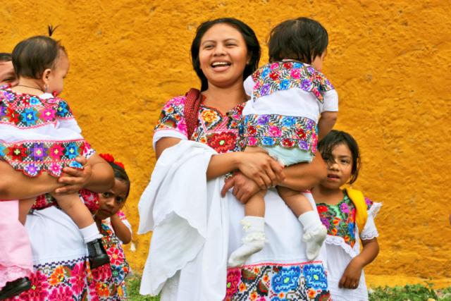 "Peeking out" — "La fiesta" in Izamal, Yucatan, Mexico