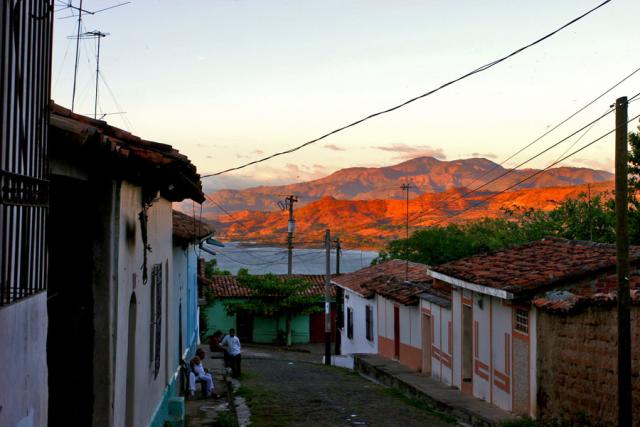 "Red Hills" — sunset over San Juan.  San Salvador, El Salvador