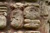 A detail of a glyph on one of the stelae in the Great Plaza.  Not being a Mayan scholar, I could not quite make out which one…