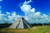 The legendary Temple of Kukulkán, the Feathered Serpent, aka Quetzalcoatl of the Aztecs, at Chichén Itzá.