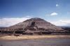 The massive Pyramid of the Sun in Teotihuacán, Mexico, whose base nearly equals in size that of the Great Pyramid in Giza.